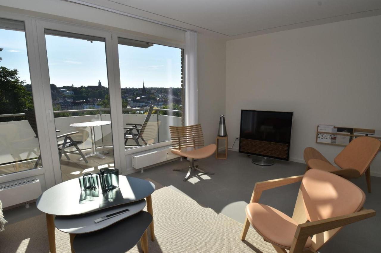 Fewo1846 - Foerdeview - Luxurioese Wohnung Mit 2 Schlafzimmern Und Balkon Mit Hafenblick Flensburg Exterior foto